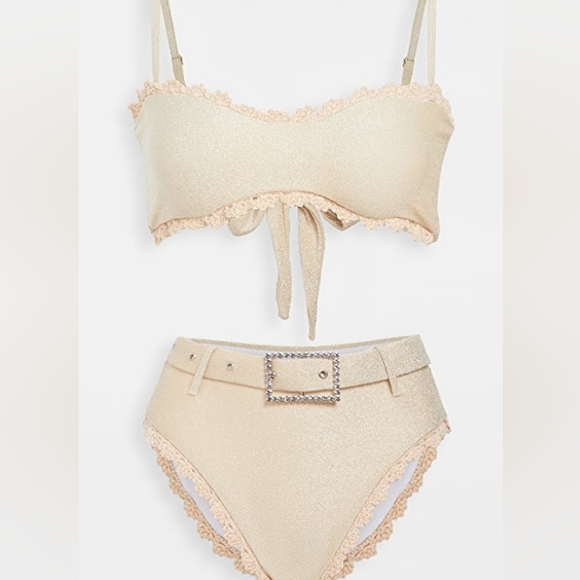 Maiyo Swim Maiyo Claudia Bikini Set In Gold Size Small Nwt Poshmark